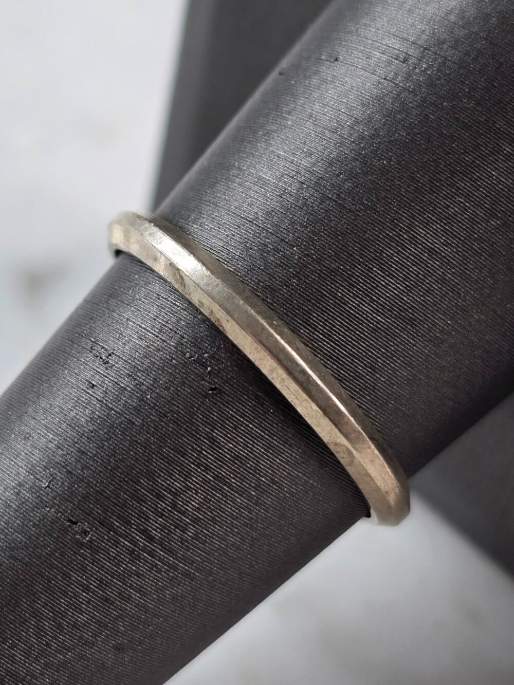 Womens Vintage Estate 835 Silver Modernist Deco Ring 1.6g E4133